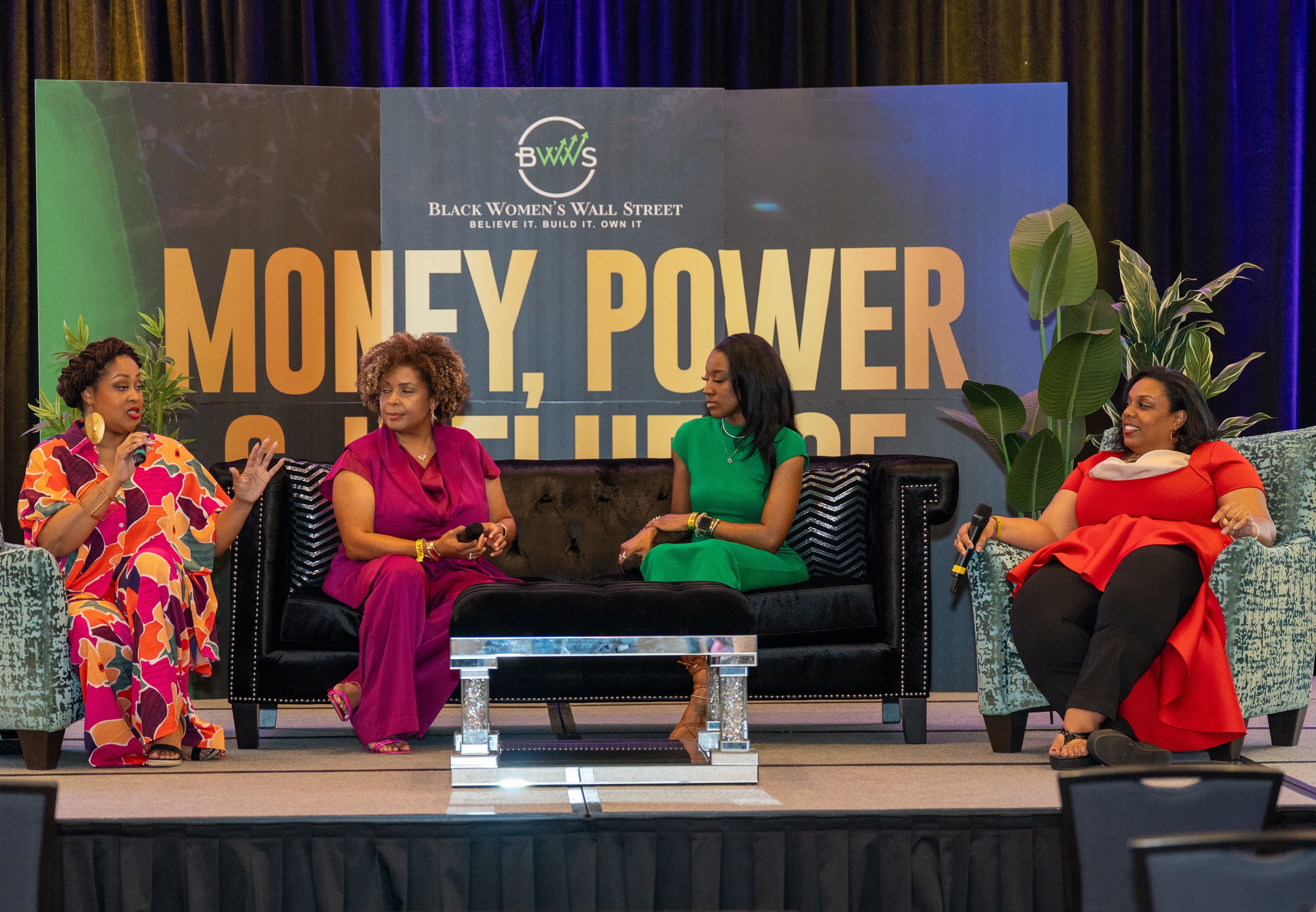 A panel on the Money, Power & Influence stage